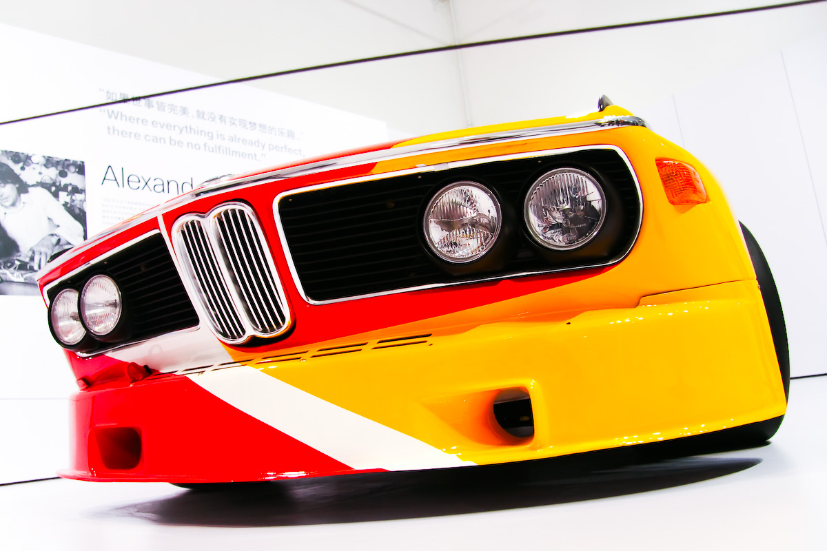 Alexander Calder’s 1975 BMW 3.0 CSL in bold primary colours